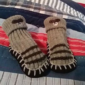 NWOT toddler raccoonwalking sock slipper size 4ish